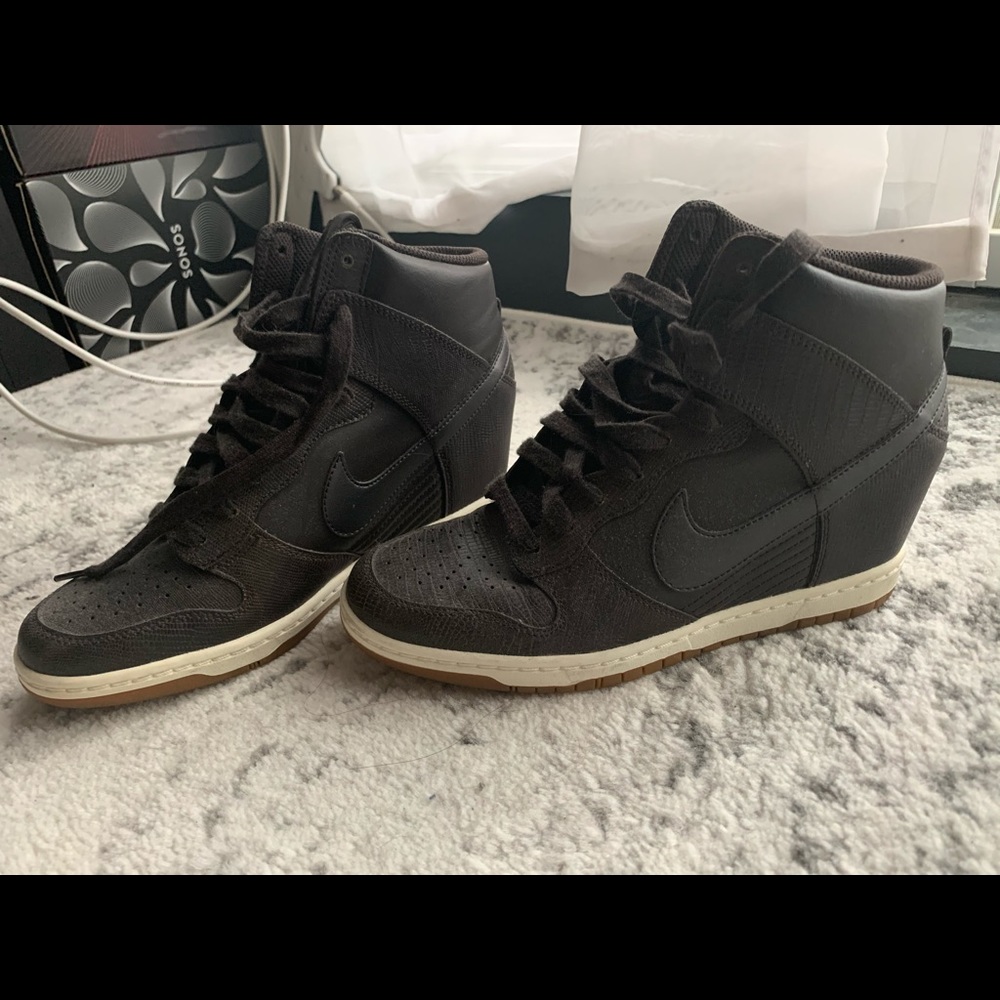 Brown Nike Wedge Sneaker Great Condition